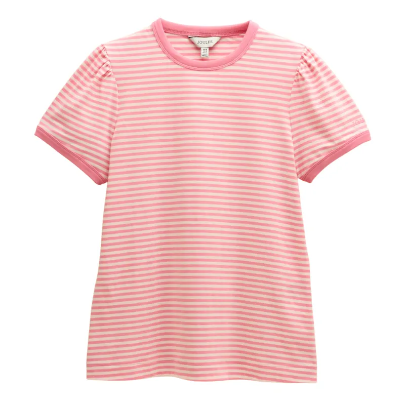 Joules Ladies Erin T-Shirt - Pink Stripe