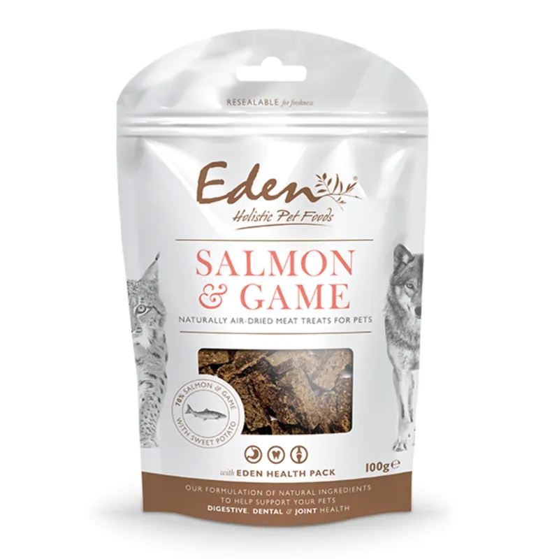 Eden Salmon And Game Treats - 100g