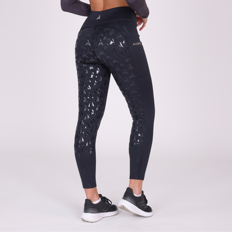 Aubrion React Winter Riding Tights - Shadow-6