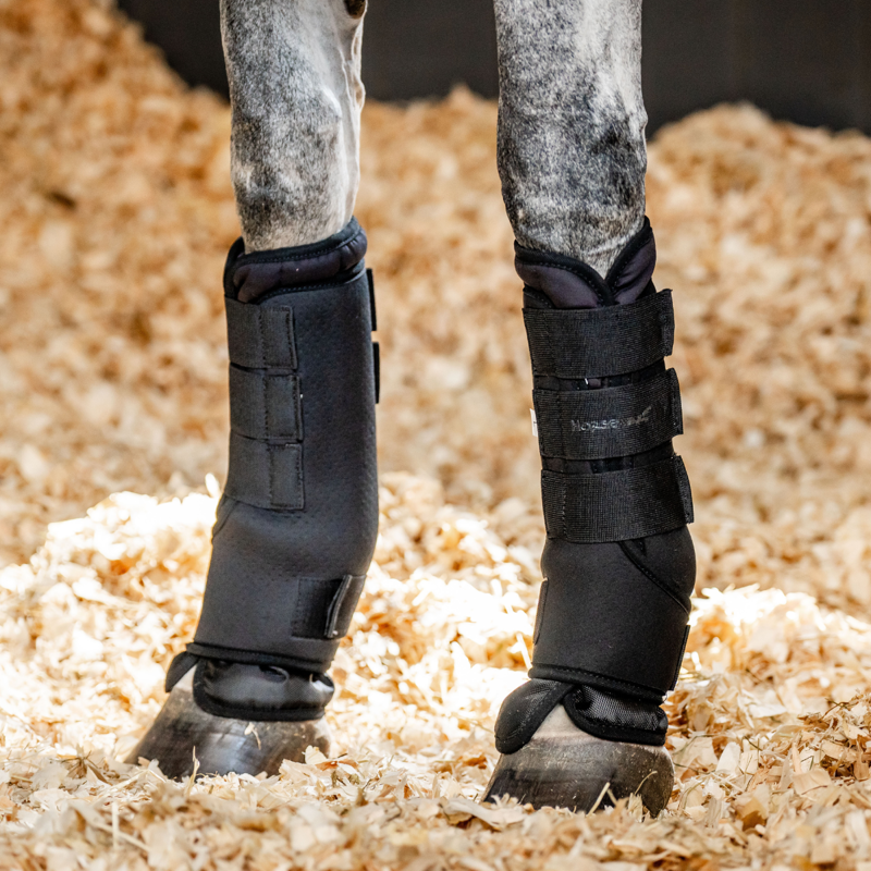 Horseware Pro Bamboo Stable Boots -  Large - Black/Black