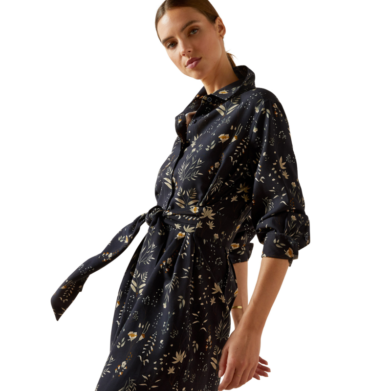 Ariat Women's Culham Dress - Navy Floral Print-2