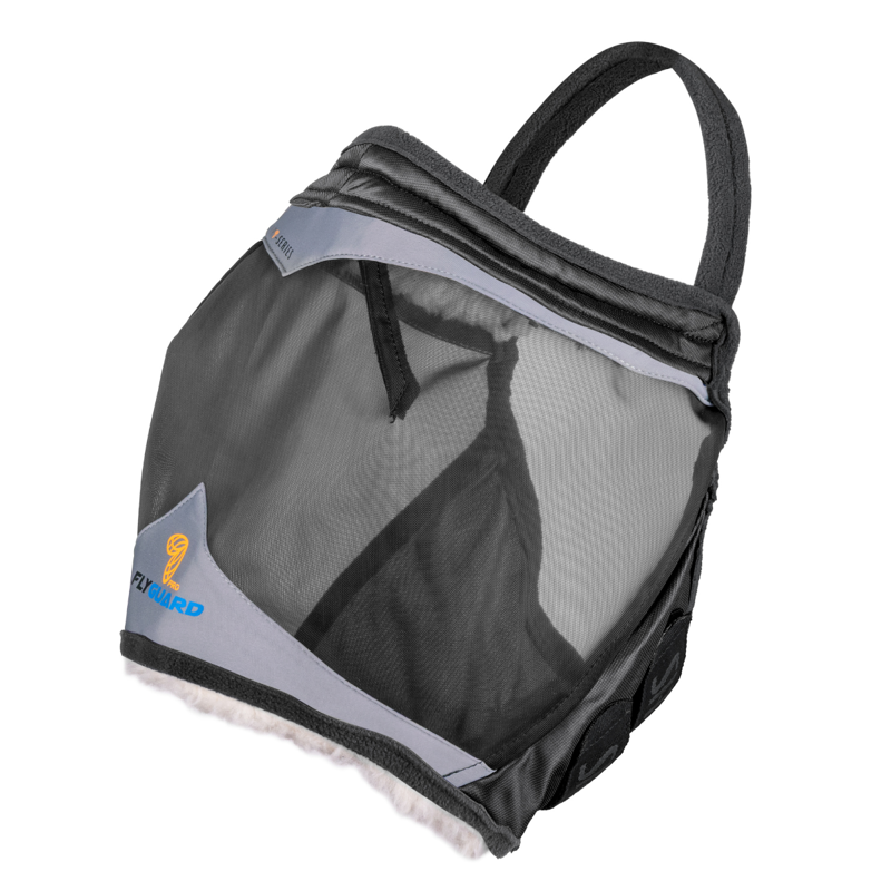 Shires FlyGuard Pro Fine Mesh Earless Fly Mask - Jet-1