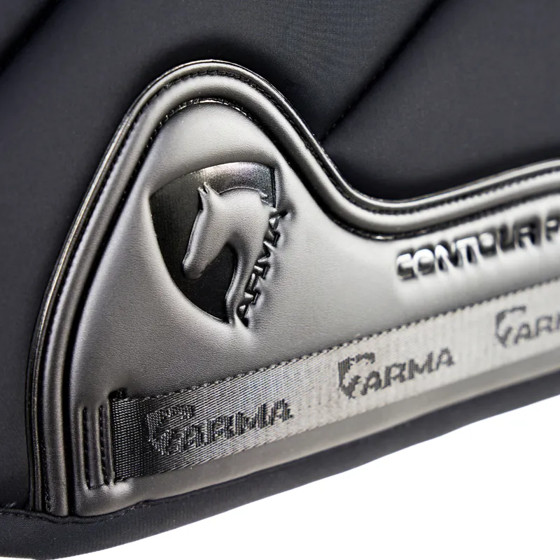 Shires Arma Eltar Euro Cut Saddlecloth - Black-1