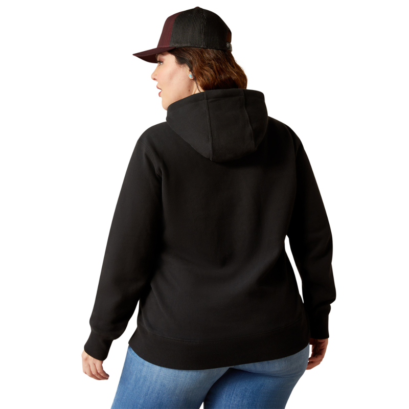 Ariat Women's Steer Stitch Hoodie - Black-3
