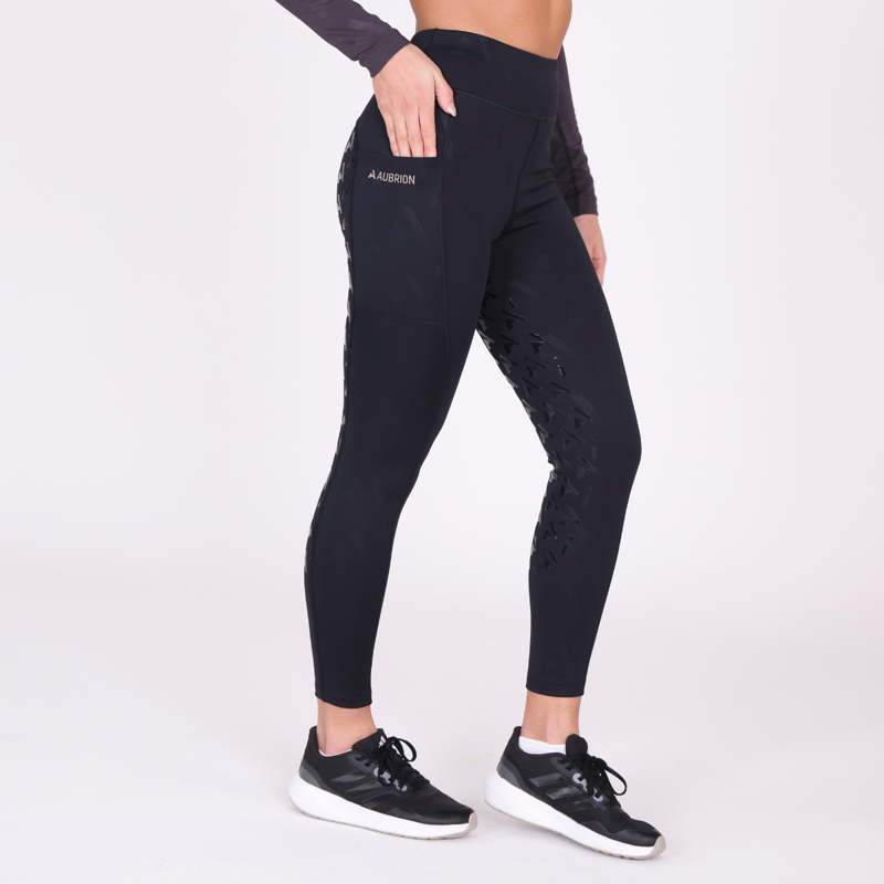 Aubrion React Winter Riding Tights - Shadow-5