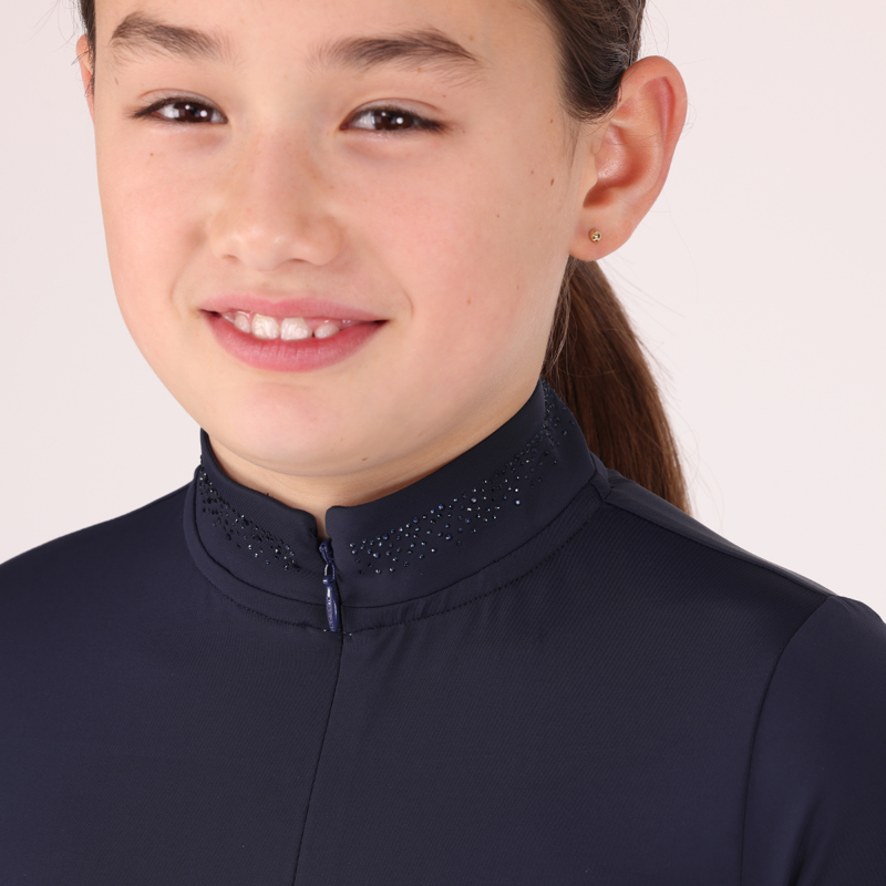 Aubrion Young Rider Optima GX Show Shirt - Navy-5