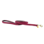Kentucky Plaited Nylon Dog Lead 120cm - Bordeaux