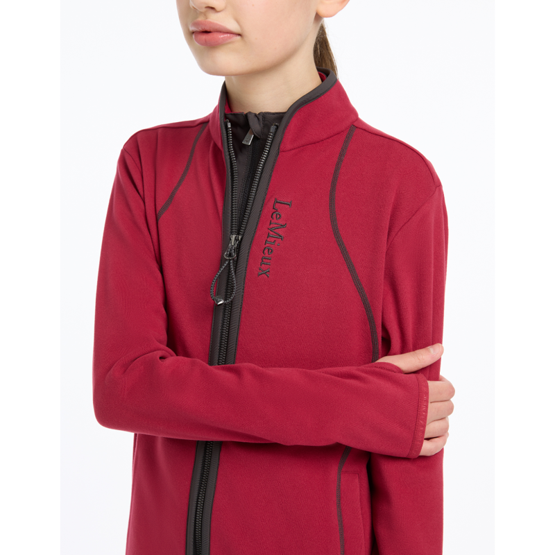 LeMieux Young Rider Felicity Fleece Zip Through - Ember-5