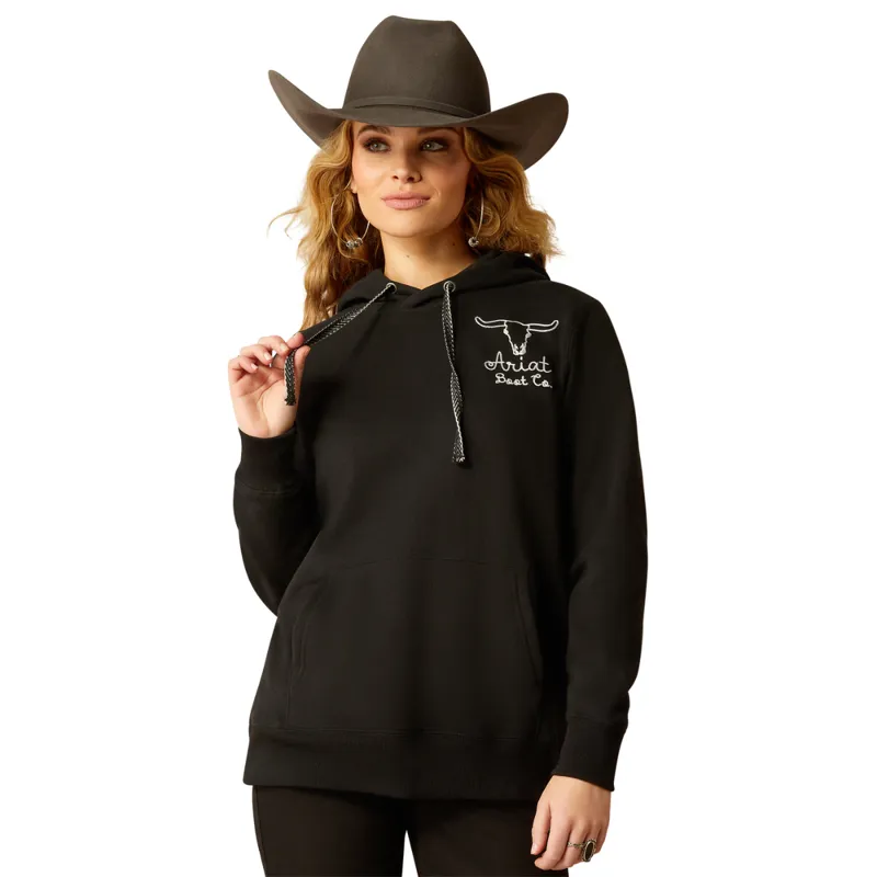 Ariat Women's Steer Stitch Hoodie - Black