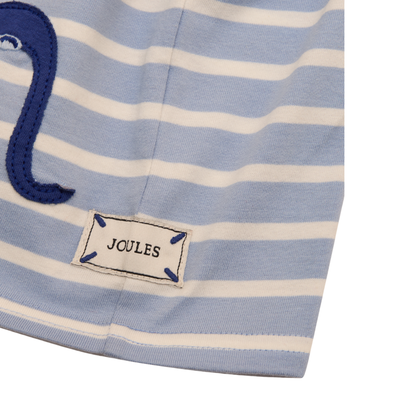Joules Archie Rocktopus Print Short Sleeve T-Shirt - Blue Stripe-5