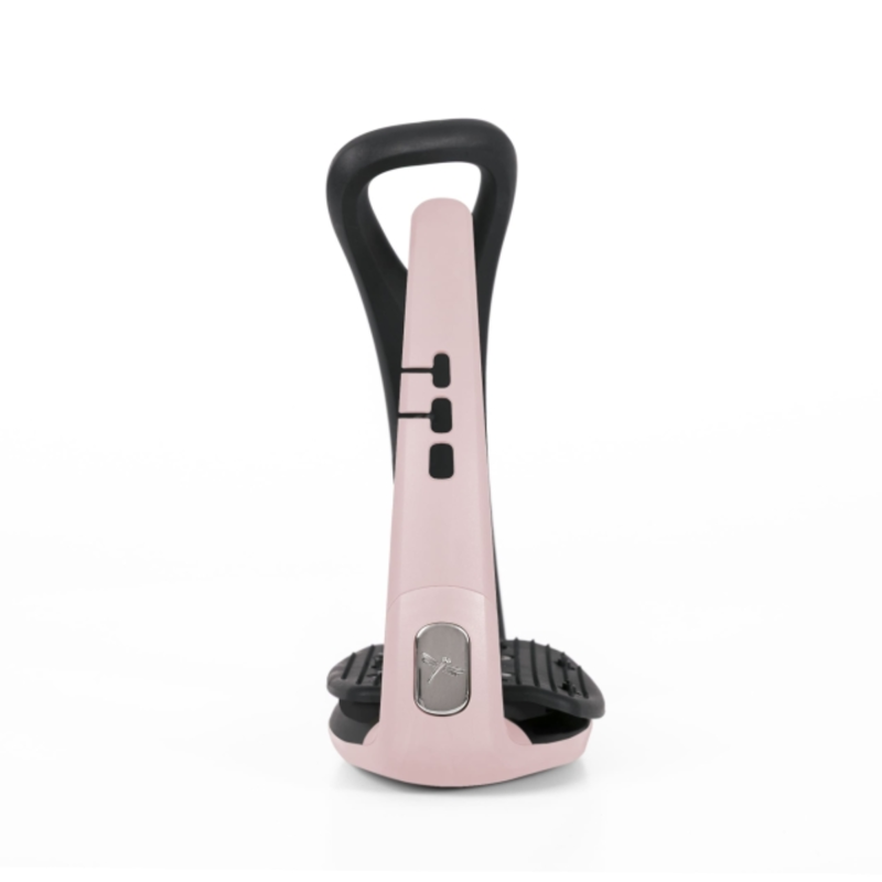 Freejump Soft'Up Pro 2 Stirrups - Black/Powder Pink-2