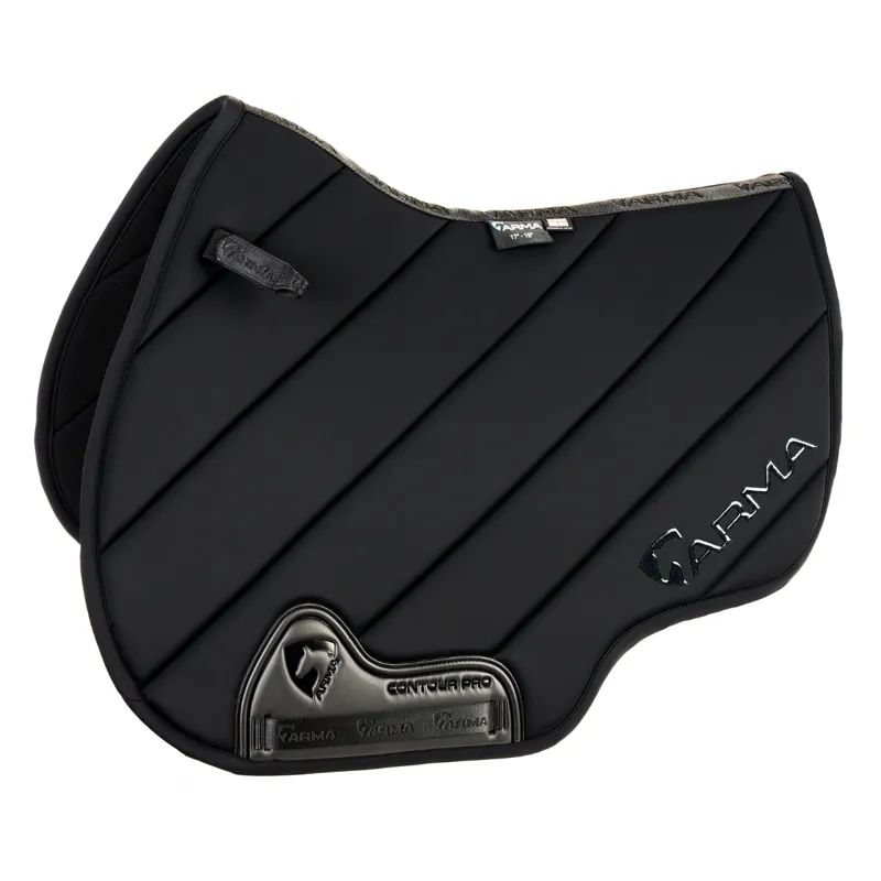 Shires Arma Eltar Euro Cut Saddlecloth - Black