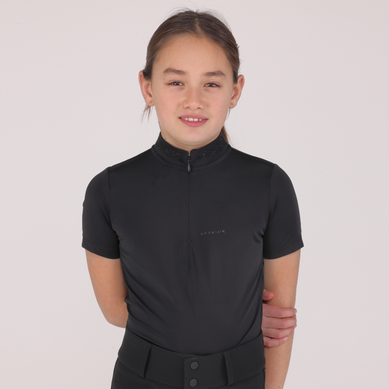 Aubrion Young Rider Optima GX Show Shirt - Black-5