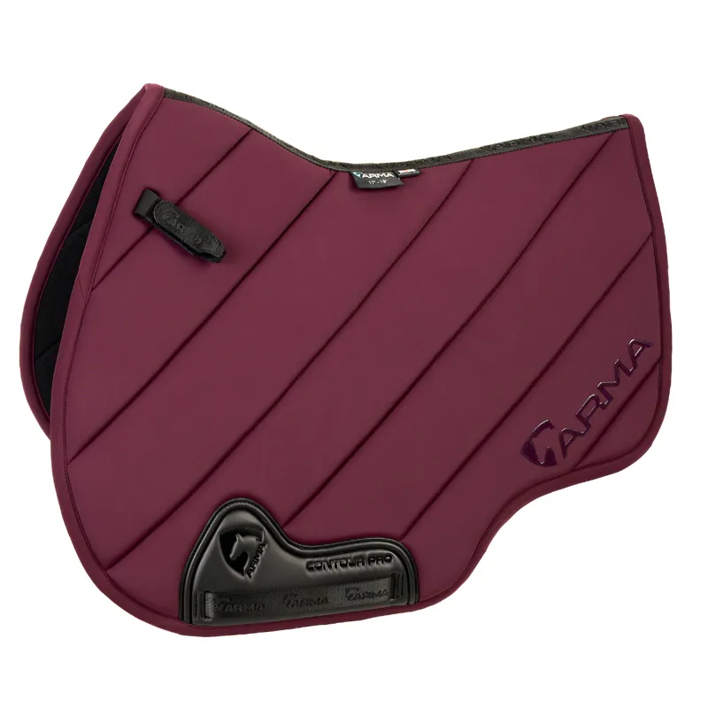 Shires Arma Eltar Euro Cut Saddlecloth - Black Cherry