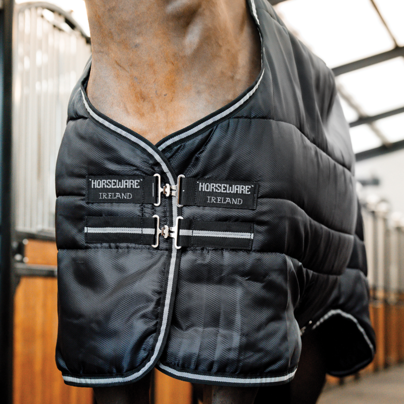 Horseware Easy-Layer 400g Heavy Stable Plus Rug - Black/Black Silver-5