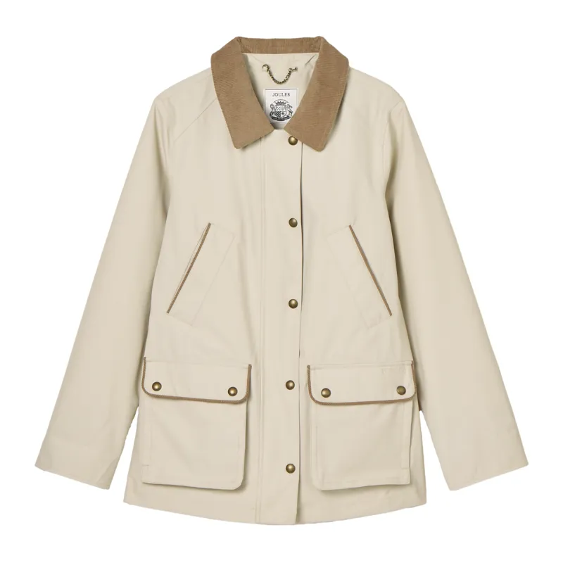 Joules Ladies Katherine Waterproof Heritage Coat - Stone