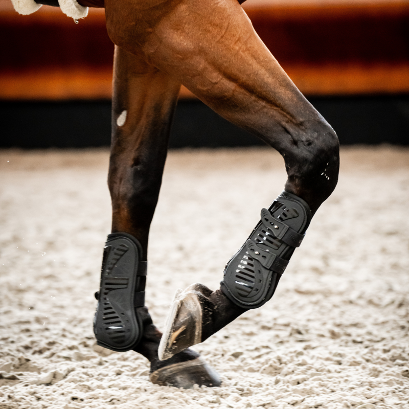 Horseware Pro Bamboo Tendon Boots - Black/Black-5