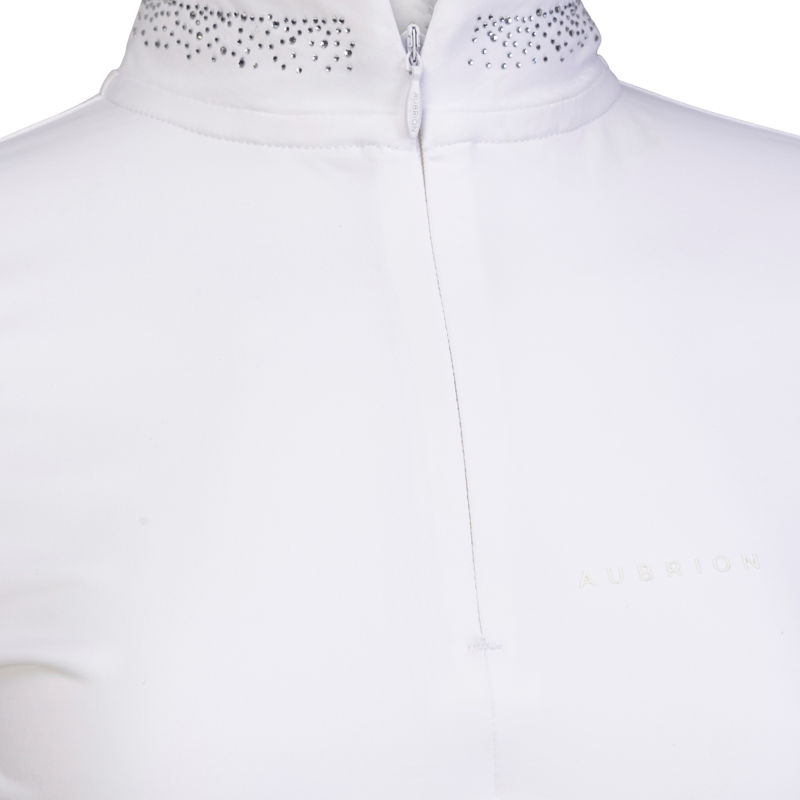 Aubrion Young Rider Optima GX Show Shirt - White-2