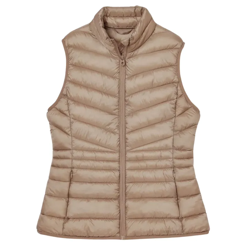 Joules Ladies Kenley Showerproof Padded Gilet - Pearl Grey