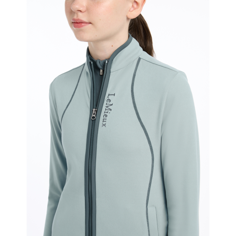LeMieux Young Rider Felicity Fleece Zip Through - Glacier-5