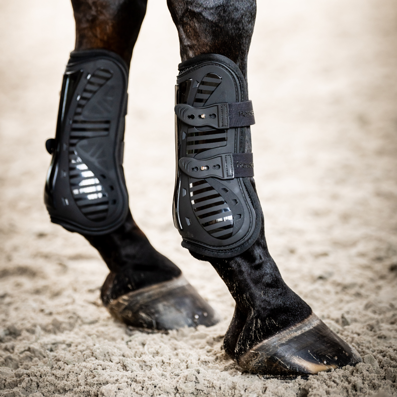 Horseware Pro Bamboo Tendon Boots - Black/Black