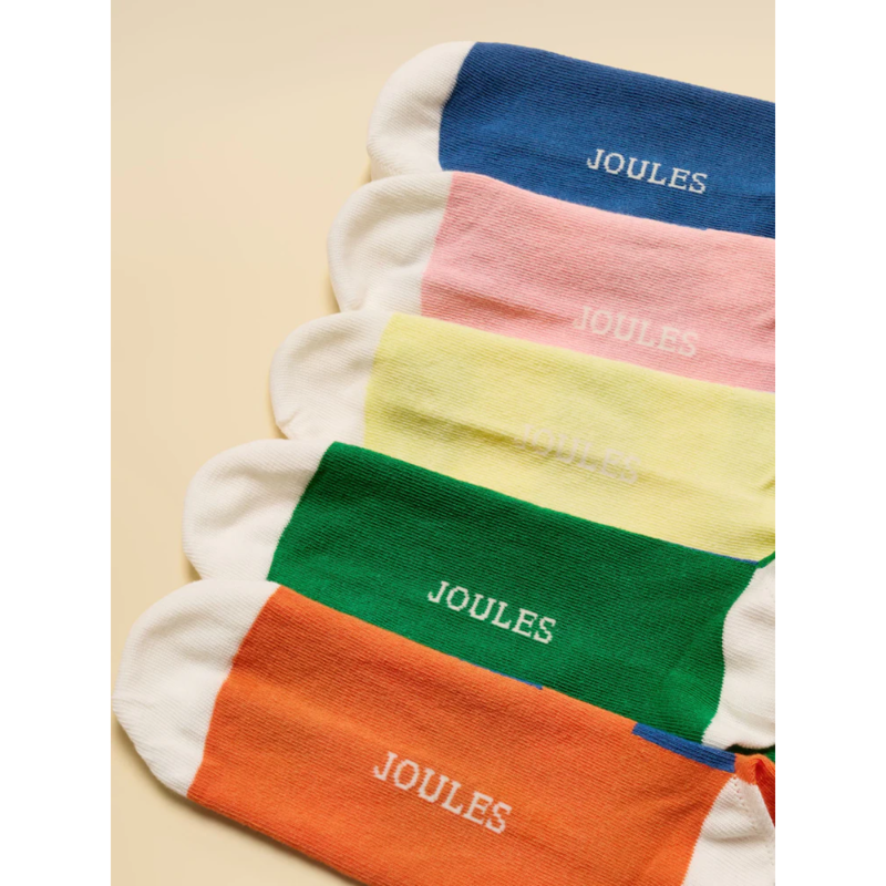 Joules Men's Kingsbury 5 Pack Socks - Multi Bright-1