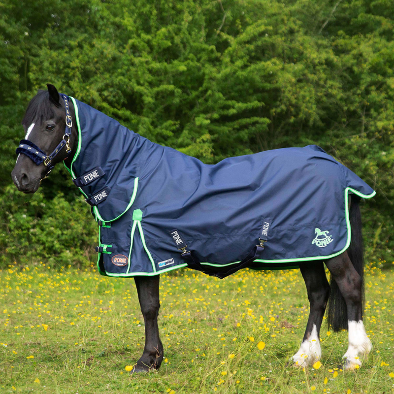 Gallop Ponie Duraproof Lightweight Turnout Combo Rug - Navy