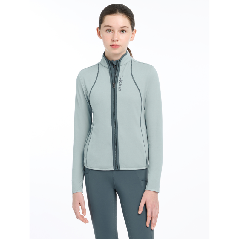 LeMieux Young Rider Felicity Fleece Zip Through - Glacier-3
