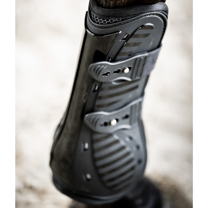 Horseware Pro Bamboo Tendon Boots - Black/Black-4