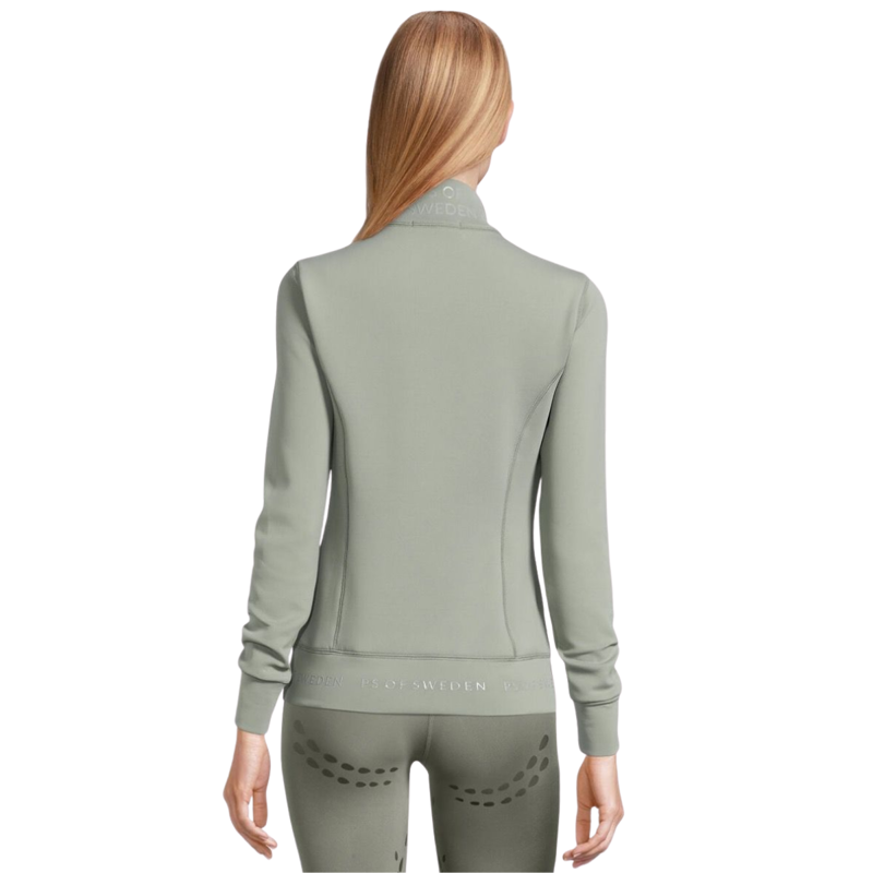 PS of Sweden Faith Full Zip-Up Sweater - Thyme-1