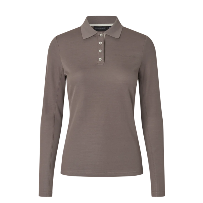 Kingsland KLAmy Ladies LS Polo Shirt - Brown Iron