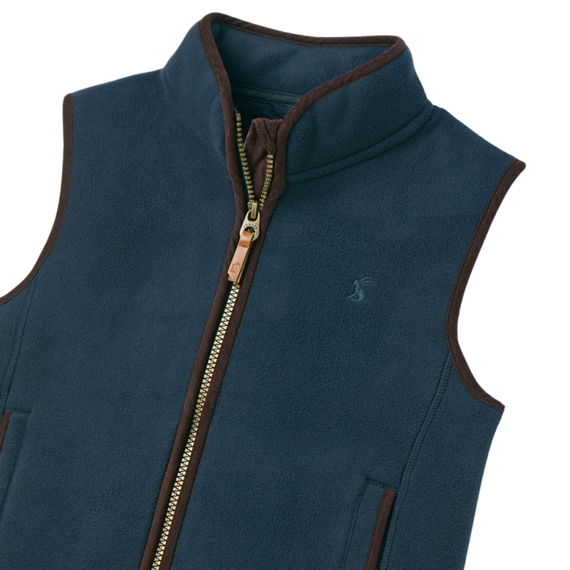 Joules Boys' Coxton Fleece Gilet - Navy-2