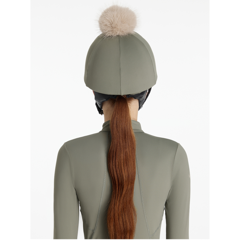 LeMieux Classique Pom Hat Silk - Rosemary-1