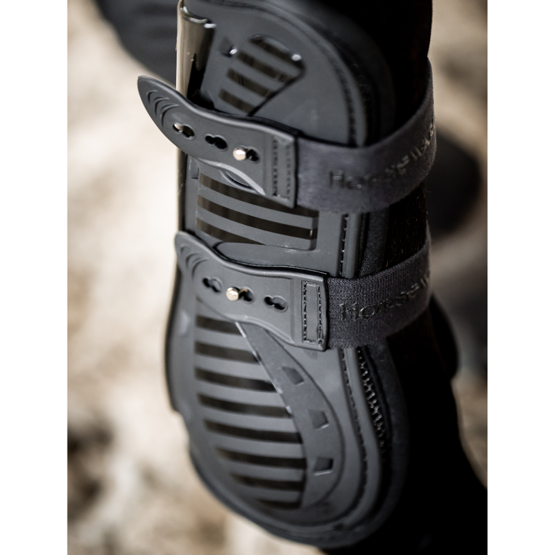 Horseware Pro Bamboo Tendon Boots - Black/Black-3
