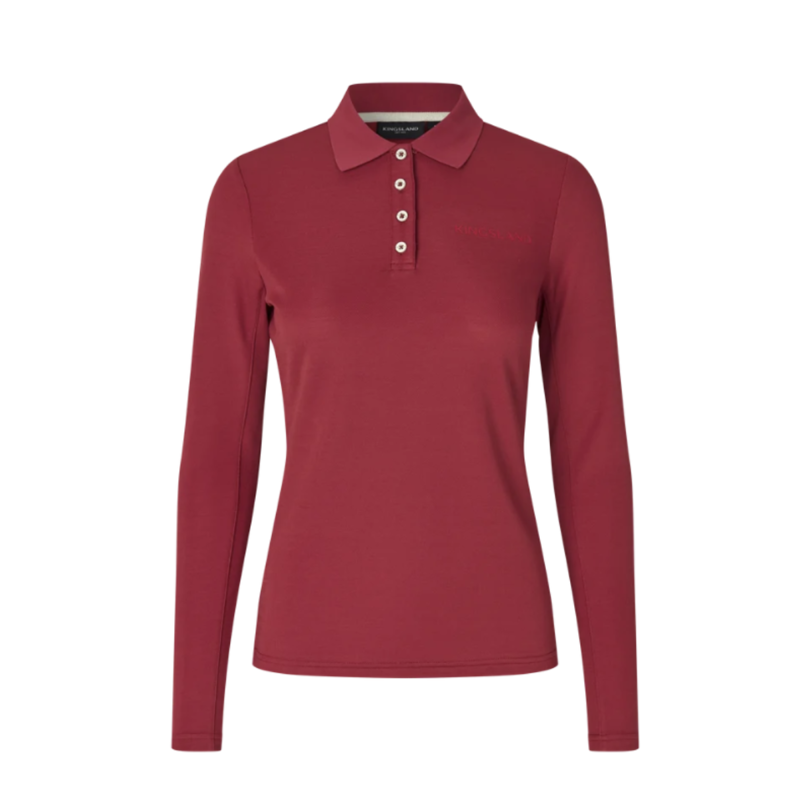 Kingsland KLAmy Ladies LS Polo Shirt - Garnet