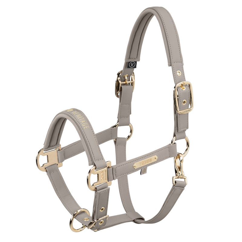 Eskadron Faux Leather Double Pin Headcollar Heritage AW26 - Ash