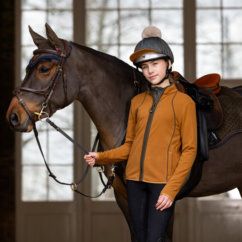 LeMieux Young Rider Felicity Fleece Zip Through - Ginger-4