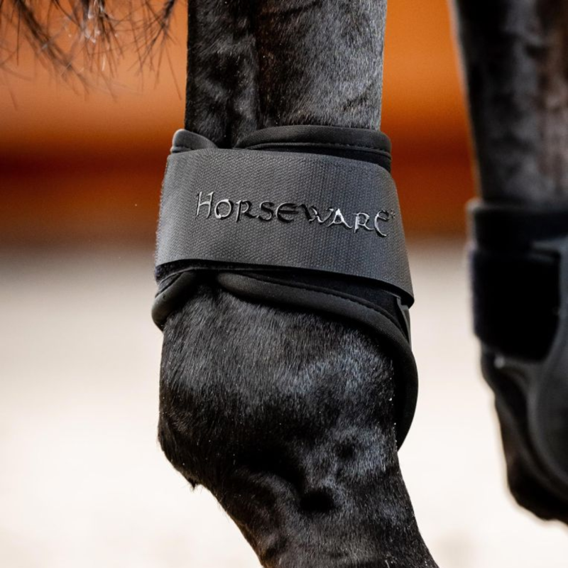 Horseware Classic Fetlock Boots - L - Black/Black-2