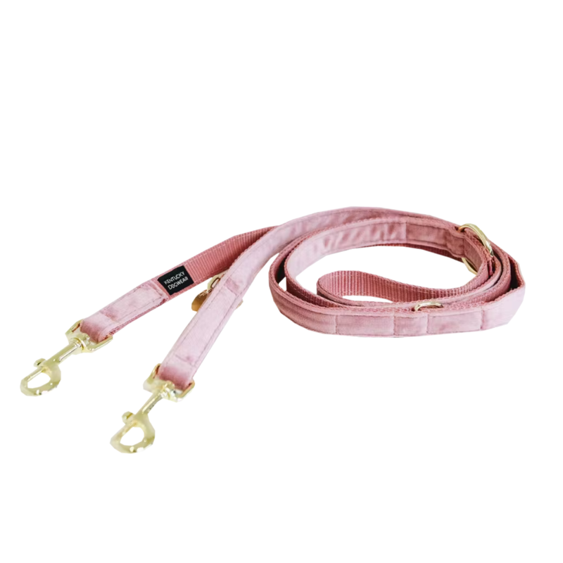 Kentucky Velvet Dog Lead 2m - Old Rose