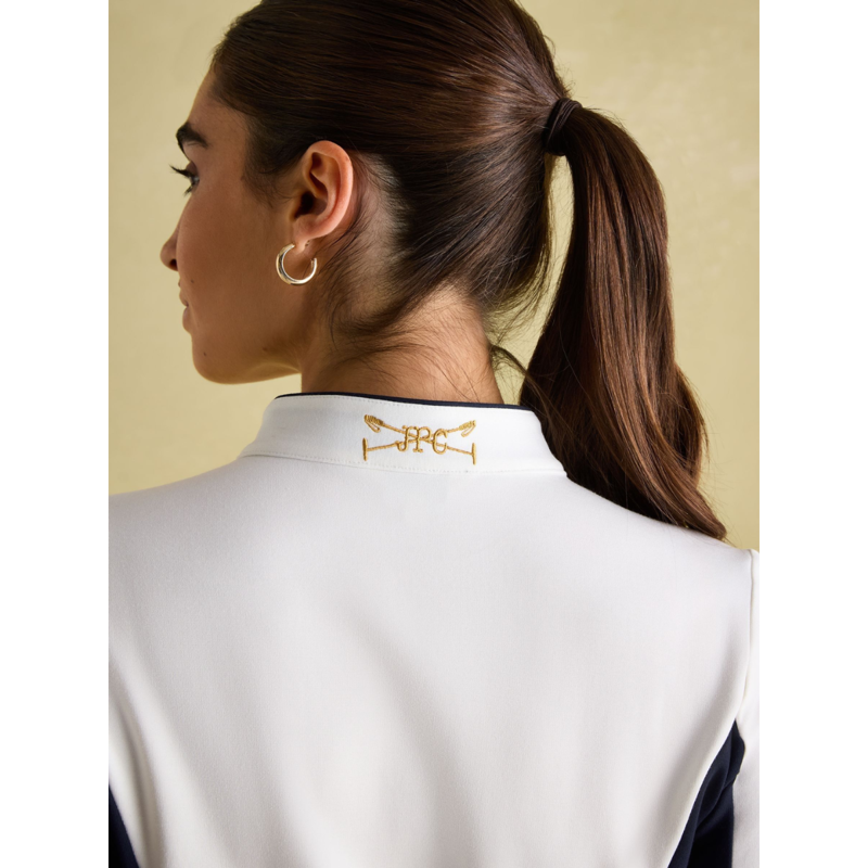 Joules Ladies Faymere Embellished Long Sleeve Top - Cream-4