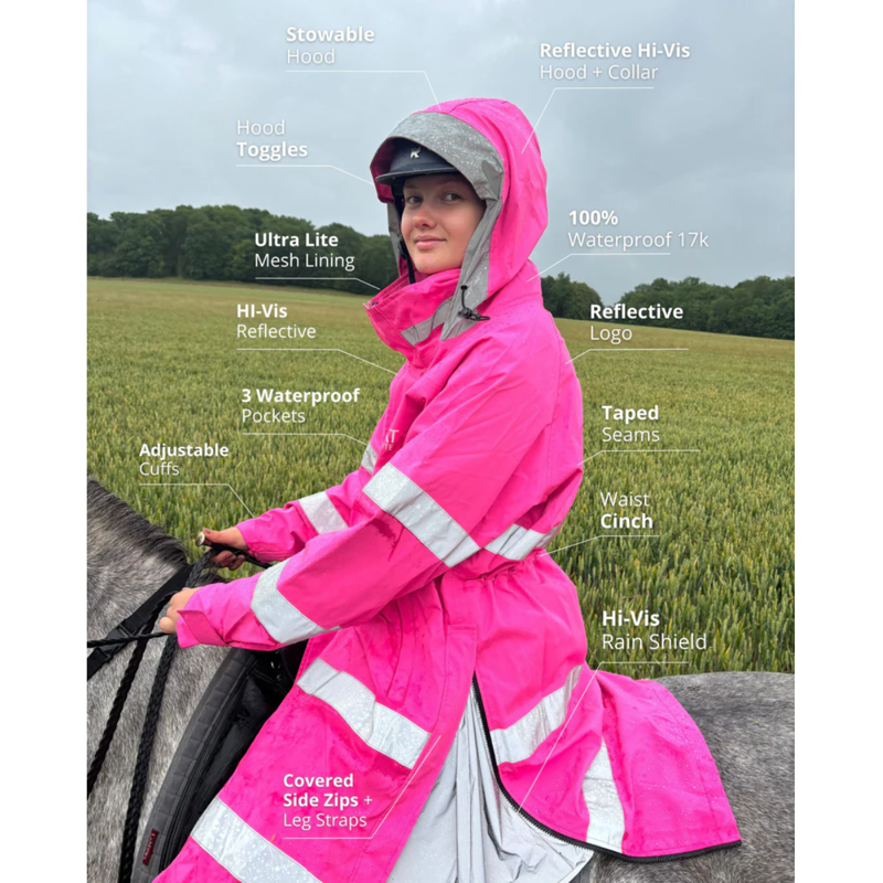 Reincoat Lite Adult - Hi-Vis Pink-3