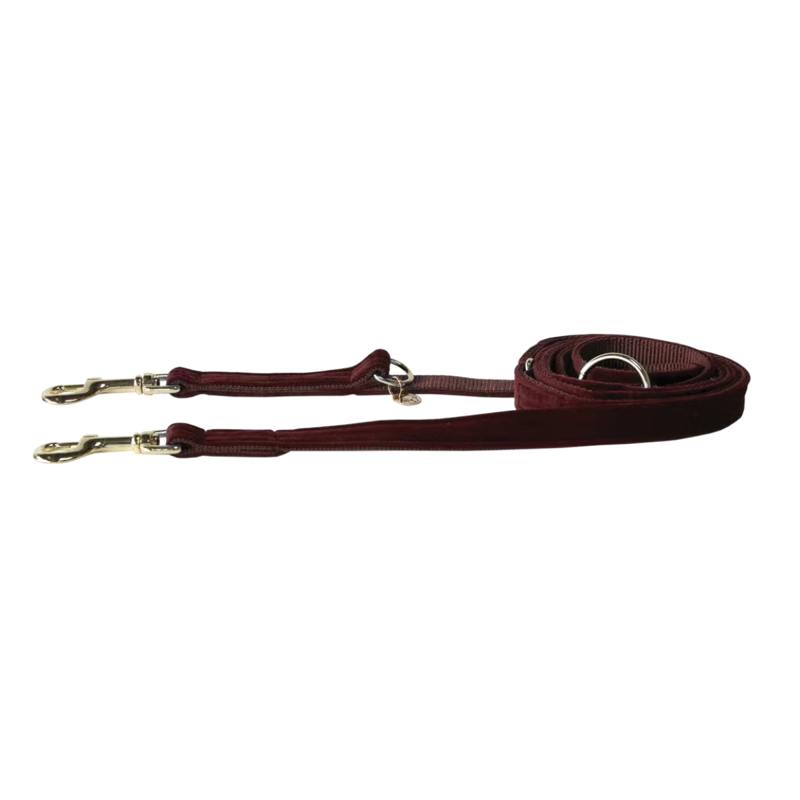 Kentucky Velvet Dog Lead 2m - Bordeaux