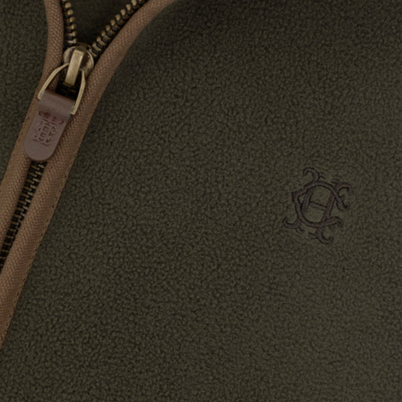Holland Cooper Country Fleece Gilet - Khaki Canvas-6