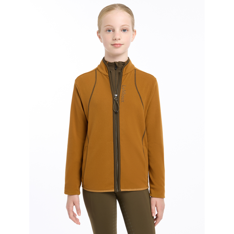 LeMieux Young Rider Felicity Fleece Zip Through - Ginger-2