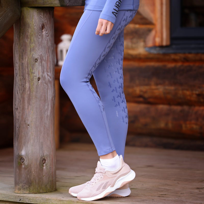 Aubrion React Winter Riding Tights - Sky-4