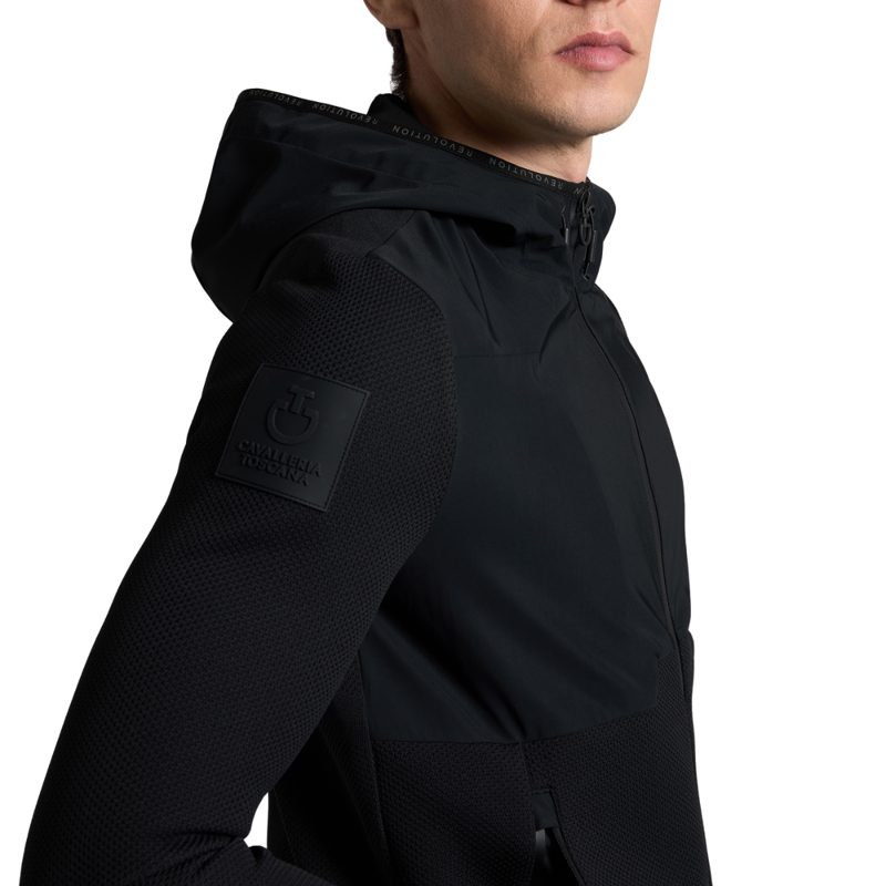 Cavalleria Toscana Men's Tech Knit Softshell Jacket - Black-2
