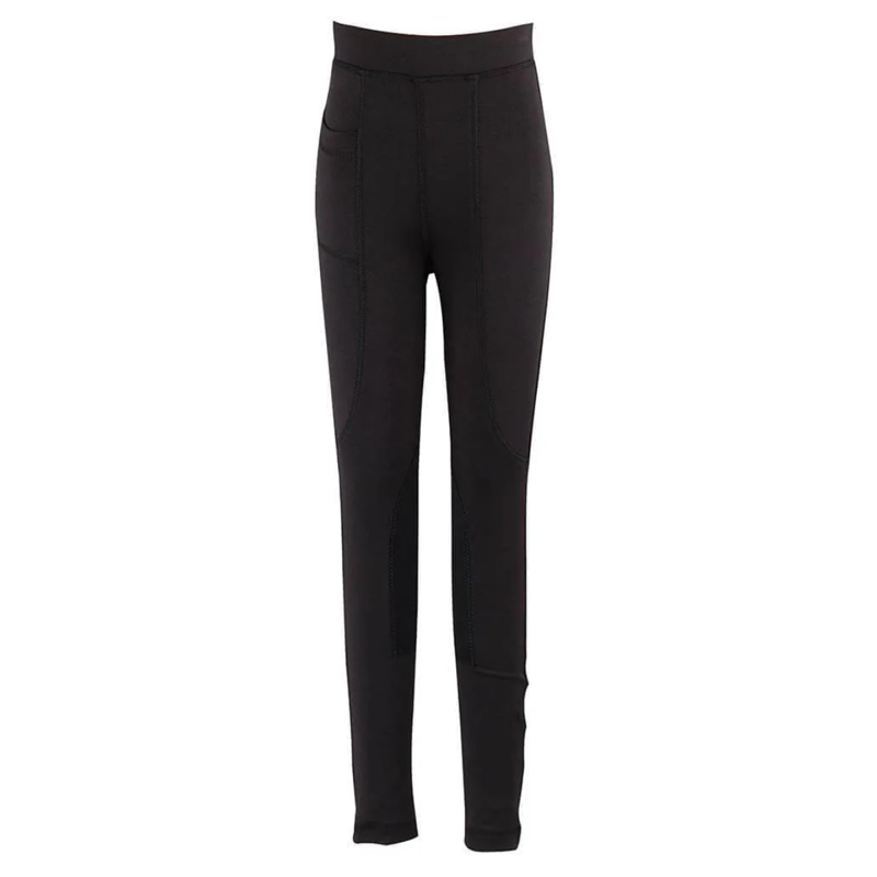 Dublin Child's Performance Flex Knee Patch Riding Tights - Black
