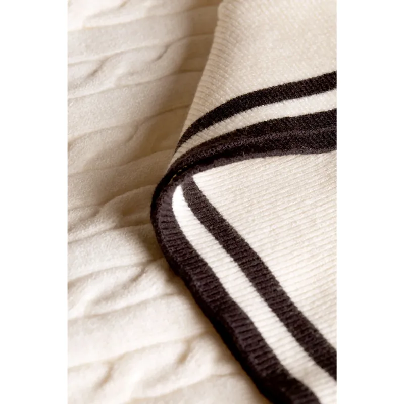 Holland Cooper Melissa V Neck Knit - Natural-4