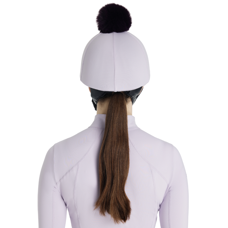 LeMieux Classique Pom Hat Silk - Lilac-1