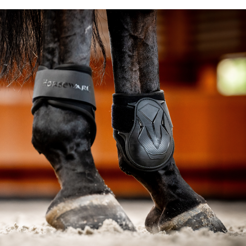Horseware Classic Fetlock Boots - L - Black/Black